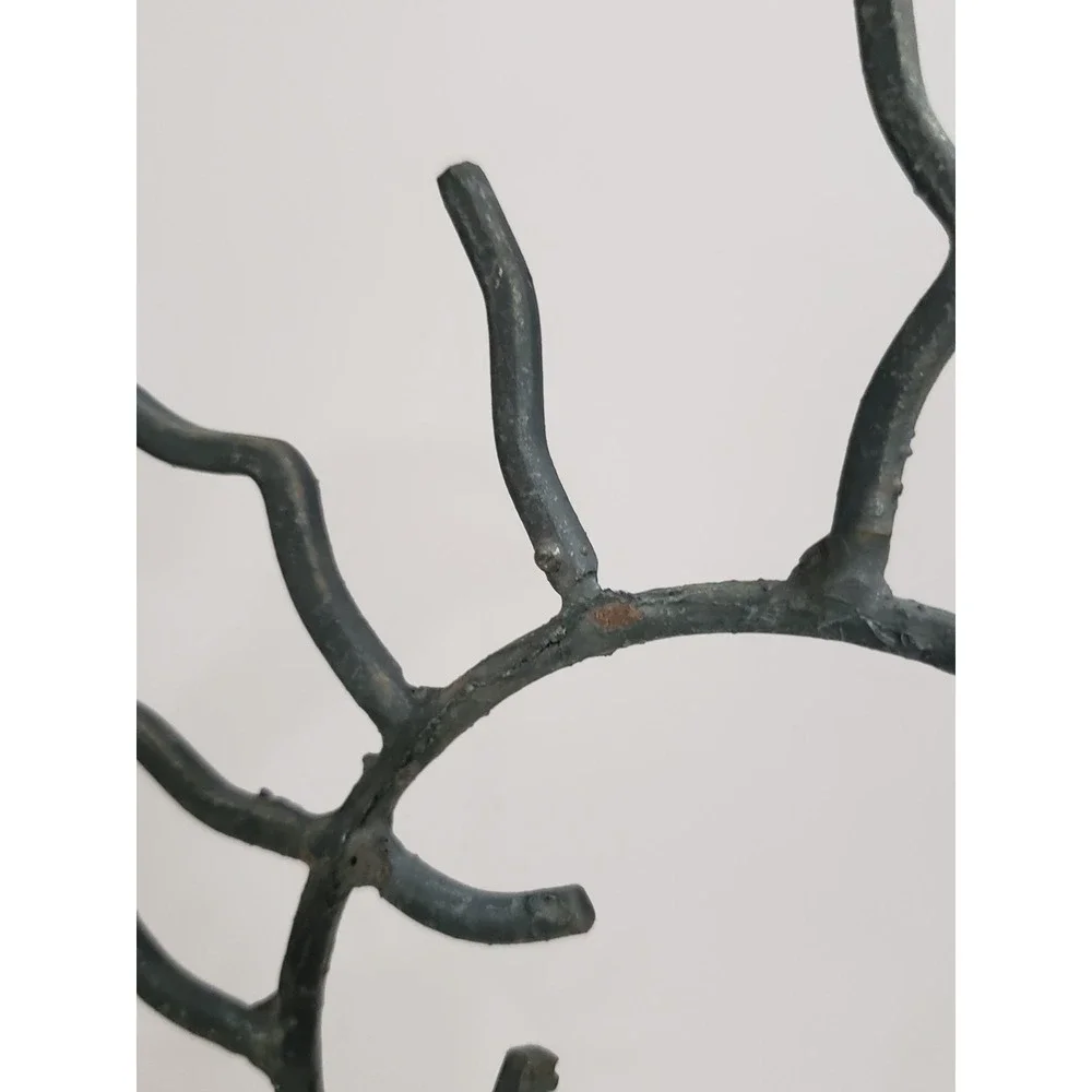 Vintage Verdigris Sun Chime‎ Garden  Decor Mobile Rustic Whimsical 90s Celestial